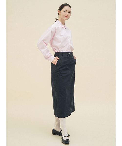 CHIQUITA（チキータ）の「[25春] チノスカート ネイビー 251403SNV（スカート・レディース・その他・SMALL/MEDIUM/LARGE）」の2枚目の写真