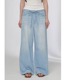 BUTTON UP（ボタンアップ）の「ニュークラシックストリングワイドデニムパンツ（ライトブルー）（デニムパンツ）」