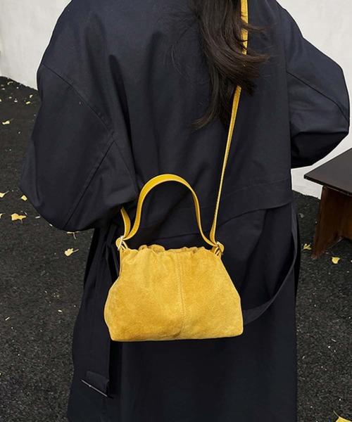 セール】スエード2wayショルダーバッグ/ハンドバッグ（ショルダー