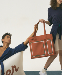 VLOT（ブロット）の「Square Racket Eco Bag [Orange]（スポーツグッズ）」