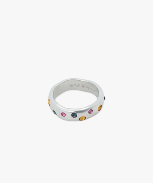 To b. by agnes b.(トゥービーバイアニエスベー)の「マルチカラー ストーン リング(リング・レディース・シルバー系その他・MEDIUM/SMALL)」の1枚目の写真