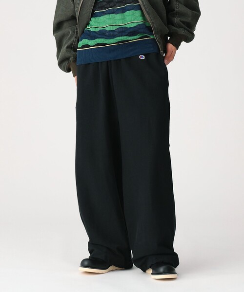 Champion(チャンピオン)の「【別注】Champion / リバースウィーブ(R)ワイドパンツ(スウェットパンツ・メンズ・グレー/ブラック・S/M/L/XL)」の21枚目の写真