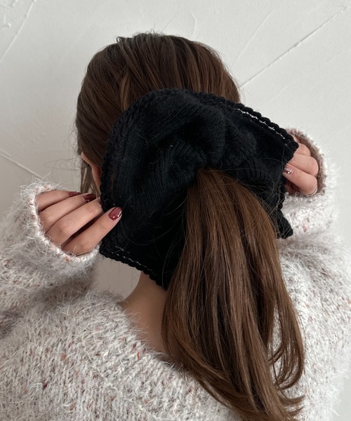 apres jour clair】ニットビッグシュシュ（シュシュ）｜apres jour