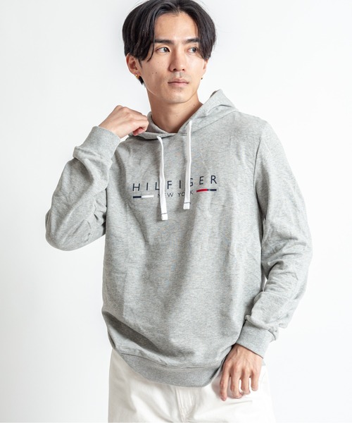 TOMMY HILFIGER(トミーヒルフィガー)の「【TOMMY HILFIGER】パーカー プルオーバー 薄手 部屋着 ルームウエア(パーカー・メンズ・ネイビー/グレー・M/L/XL)」の5枚目の写真