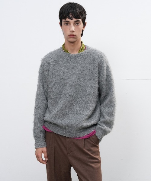 GENERAL IDEA（ジェネラルアイデア）の「【GENERAL IDEA】ヘアリーニットプルオーバー / HAIRY KNIT PULLOVER（ニット/セーター・レディース・ブルー/グレー/グリーン/ブラウン・L/M/S）」の13枚目の写真
