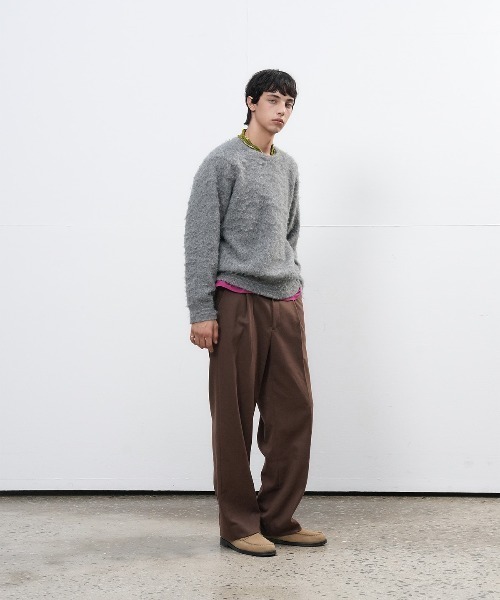 GENERAL IDEA（ジェネラルアイデア）の「【GENERAL IDEA】ヘアリーニットプルオーバー / HAIRY KNIT PULLOVER（ニット/セーター・レディース・ブルー/グレー/グリーン/ブラウン・L/M/S）」の16枚目の写真
