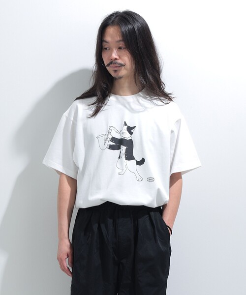 mmts(マミタス)の「【COLLABORATION】ねこの日おめでとう MUSIC FESTIVAL 2026 / Tシャツ 旅行 レイヤード 洗濯可能 主役トップス ライブ(Tシャツ/カットソー・レディース・ホワイト/サックスブルー・L/M/S/XL)」の7枚目の写真