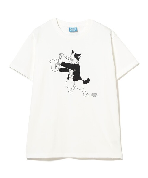 mmts(マミタス)の「【COLLABORATION】ねこの日おめでとう MUSIC FESTIVAL 2026 / Tシャツ 旅行 レイヤード 洗濯可能 主役トップス ライブ(Tシャツ/カットソー・レディース・ホワイト/サックスブルー・L/M/S/XL)」の13枚目の写真