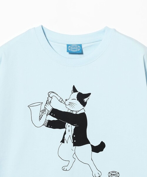mmts(マミタス)の「【COLLABORATION】ねこの日おめでとう MUSIC FESTIVAL 2026 / Tシャツ 旅行 レイヤード 洗濯可能 主役トップス ライブ(Tシャツ/カットソー・レディース・ホワイト/サックスブルー・L/M/S/XL)」の19枚目の写真