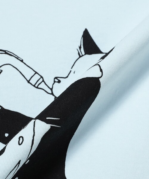 mmts(マミタス)の「【COLLABORATION】ねこの日おめでとう MUSIC FESTIVAL 2026 / Tシャツ 旅行 レイヤード 洗濯可能 主役トップス ライブ(Tシャツ/カットソー・レディース・ホワイト/サックスブルー・L/M/S/XL)」の21枚目の写真