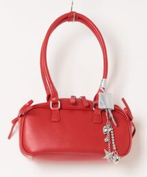 Rye by belgrace（リーバイベルグレイス）の「チャーム付き スクエア リボン ハンドバッグ（ショルダーバッグ）」