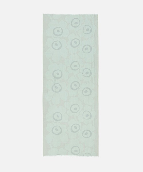 marimekko（マリメッコ）の「Unikko / Fiore stole（ストール/ショール・レディース・ライトグレー/レッド・FREE）」の3枚目の写真
