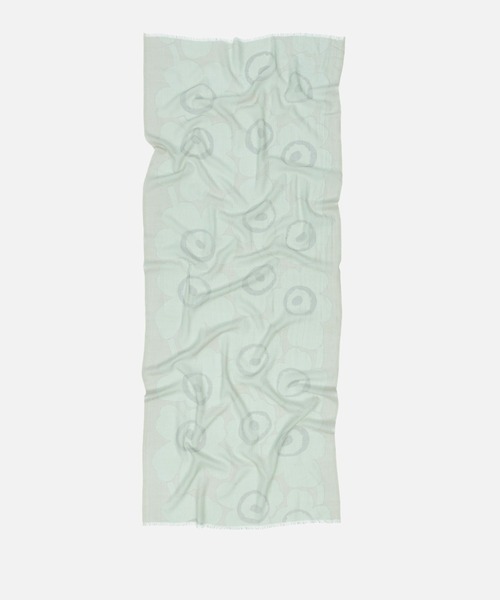 marimekko（マリメッコ）の「Unikko / Fiore stole（ストール/ショール・レディース・ライトグレー/レッド・FREE）」の4枚目の写真