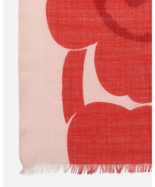 marimekko（マリメッコ）の「Unikko / Fiore stole（ストール/ショール・レディース・ライトグレー/レッド・FREE）」の8枚目の写真