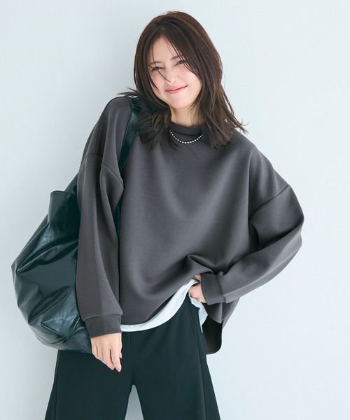 新品タグ◆WEB限定　ギャザーカットオフスウェット ブラック セール☆2690円→1990円 裏起毛 オフショルダースウェット レディース