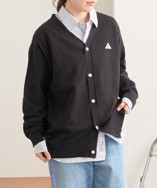 GEVACO（ゲバコ）の「【GEVACO】コットンVネックカーディガン（ニット/セーター・レディース・ブラック/ライム/レッド・LARGE/MEDIUM）」の4枚目の写真