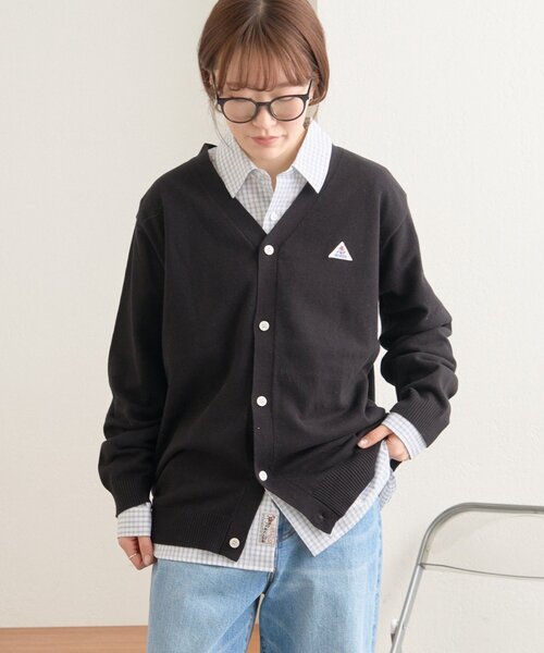 GEVACO（ゲバコ）の「【GEVACO】コットンVネックカーディガン（ニット/セーター・レディース・ブラック/ライム/レッド・LARGE/MEDIUM）」の6枚目の写真