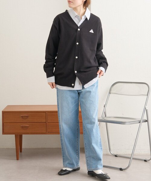 GEVACO（ゲバコ）の「【GEVACO】コットンVネックカーディガン（ニット/セーター・レディース・ブラック/ライム/レッド・LARGE/MEDIUM）」の10枚目の写真