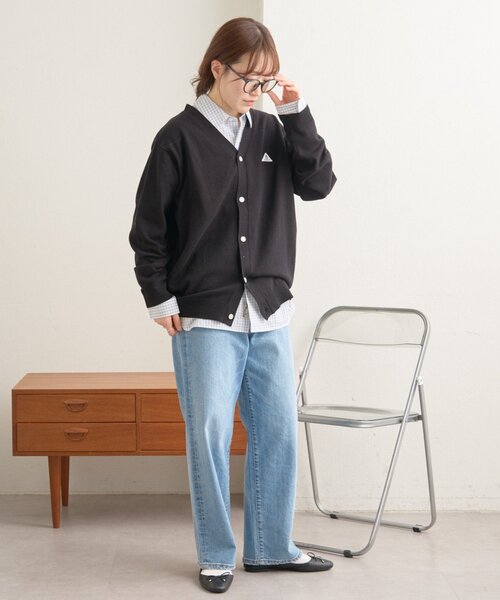 GEVACO（ゲバコ）の「【GEVACO】コットンVネックカーディガン（ニット/セーター・レディース・ブラック/ライム/レッド・LARGE/MEDIUM）」の11枚目の写真