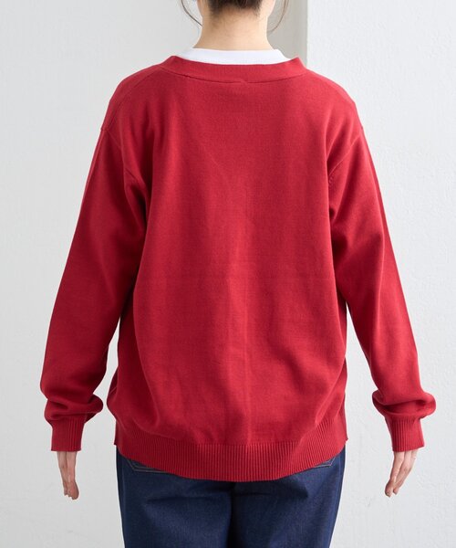 GEVACO（ゲバコ）の「【GEVACO】コットンVネックカーディガン（ニット/セーター・レディース・ブラック/ライム/レッド・LARGE/MEDIUM）」の17枚目の写真