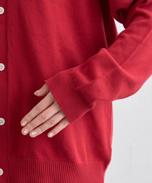 GEVACO（ゲバコ）の「【GEVACO】コットンVネックカーディガン（ニット/セーター・レディース・ブラック/ライム/レッド・LARGE/MEDIUM）」の20枚目の写真