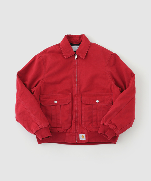 Carhartt WIP(カーハートダブリューアイピー)の「CARHARTT WIP / カーハート ダブリューアイピー スタントンジャケット(その他アウター・メンズ・ブラック/レッド・MEDIUM/SMALL)」の9枚目の写真