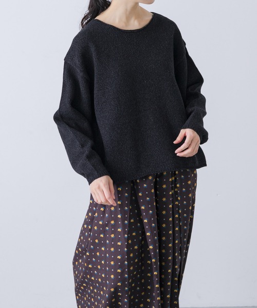 かぐれ（カグレ）の「テープヤーンボートネックニット（ニット