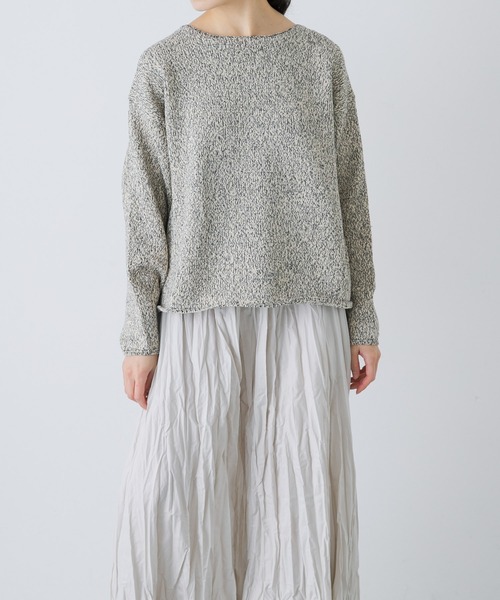 かぐれ（カグレ）の「テープヤーンボートネックニット（ニット