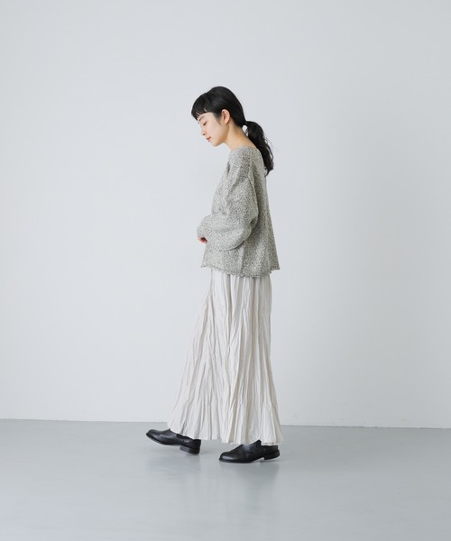 かぐれ（カグレ）の「テープヤーンボートネックニット（ニット