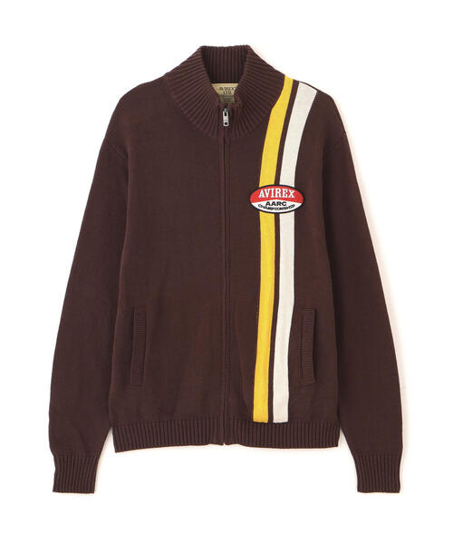 AVIREX（アヴィレックス）の「《A.A.R.C》COTTON ZIP UP KNIT / コットン ジップアップ ニット / AVIREX / アヴィレックス（ニット/セーター・メンズ・キナリ/ブラウン系その他3・L/M/XL/2XL）」の6枚目の写真