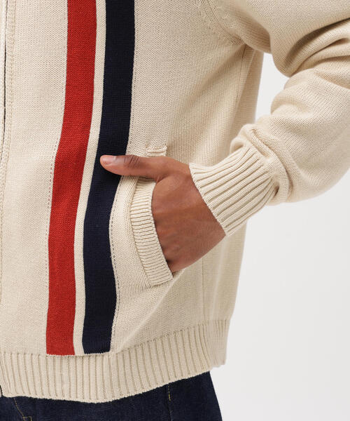 AVIREX（アヴィレックス）の「《A.A.R.C》COTTON ZIP UP KNIT / コットン ジップアップ ニット / AVIREX / アヴィレックス（ニット/セーター・メンズ・キナリ/ブラウン系その他3・L/M/XL/2XL）」の16枚目の写真