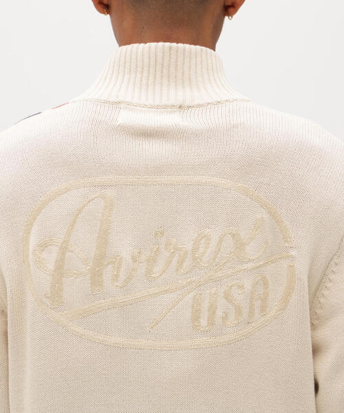 AVIREX（アヴィレックス）の「《A.A.R.C》COTTON ZIP UP KNIT / コットン ジップアップ ニット / AVIREX / アヴィレックス（ニット/セーター・メンズ・キナリ/ブラウン系その他3・L/M/XL/2XL）」の15枚目の写真
