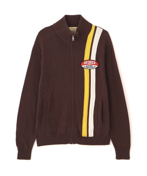 AVIREX（アヴィレックス）の「《A.A.R.C》COTTON ZIP UP KNIT / コットン ジップアップ ニット / AVIREX / アヴィレックス（ニット/セーター・メンズ・キナリ/ブラウン系その他3・L/M/XL/2XL）」の2枚目の写真