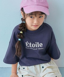 devirock（デビロック）の「綿100% デビラボ ガールズ BIGシルエット プリント半袖Tシャツ（Tシャツ/カットソー）」