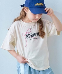 devirock（デビロック）の「綿100% デビラボ ガールズ BIGシルエット プリント半袖Tシャツ（Tシャツ/カットソー）」
