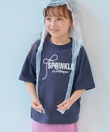 devirock（デビロック）の「綿100% デビラボ ガールズ BIGシルエット プリント半袖Tシャツ（Tシャツ/カットソー）」