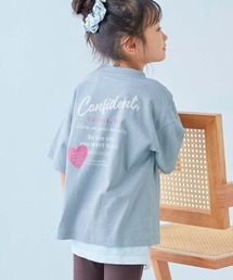 devirock（デビロック）の「綿100% デビラボ ガールズ BIGシルエット プリント半袖Tシャツ（Tシャツ/カットソー）」