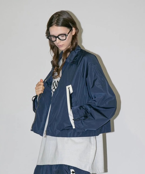 my beautiful landlet（マイビューティフルランドレット）の「【my beautiful landlet】NYLON TAFFETA WATER PROOF SHORT BLOUSON（ナイロンジャケット・メンズ・ブラック/ベージュ/ネイビー・0/1）」の11枚目の写真