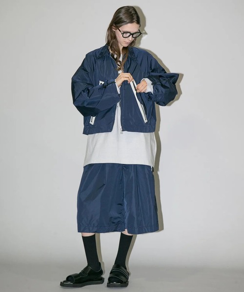 my beautiful landlet（マイビューティフルランドレット）の「【my beautiful landlet】NYLON TAFFETA WATER PROOF SHORT BLOUSON（ナイロンジャケット・メンズ・ブラック/ベージュ/ネイビー・0/1）」の12枚目の写真