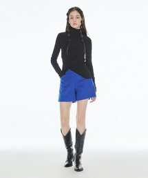 Double half-coat set-up pants
