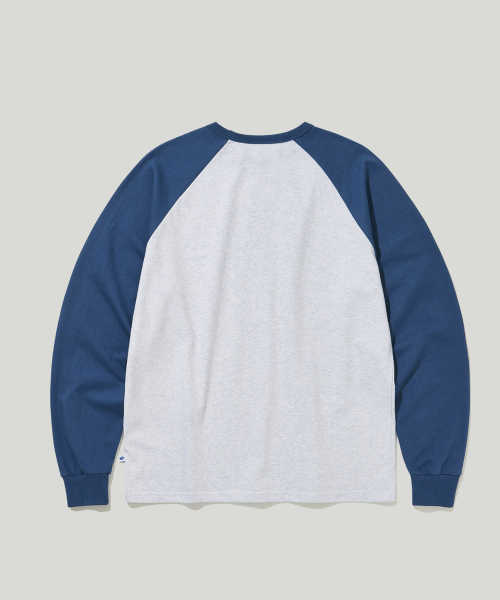ヘリテージラグランロングスリーブネイビー（Tシャツ/カットソー