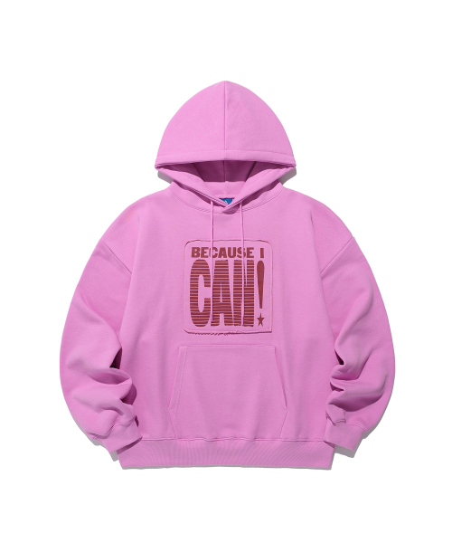 CAN APPLIQUE HOODIE_PINK (IK2EFMM410A)