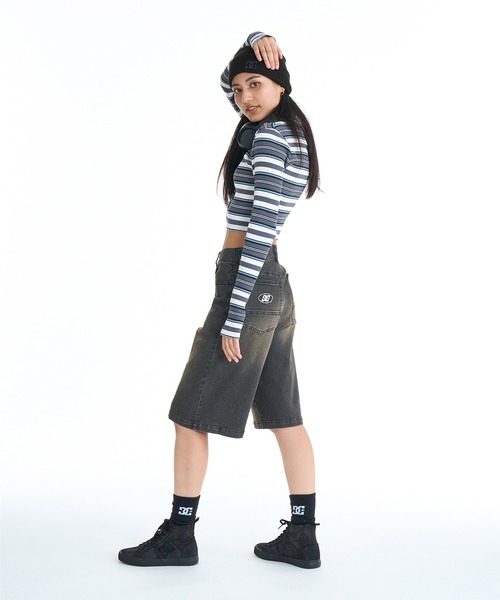 DC(ディーシー)の「DC/ディーシー ハーフパンツ レディース 26 WS WIDE SHORT LWS261306(その他パンツ・レディース・ダークインディゴブルー/ライトインディゴブルー/チャコールグレー・S/M)」の7枚目の写真
