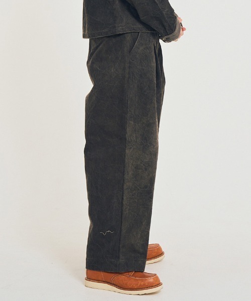 EFFECTEN（エフェクテン）の「mp14589-Studs work wide pants ワイドパンツ(efsal-02)（その他パンツ・メンズ・ブラック・M）」の6枚目の写真