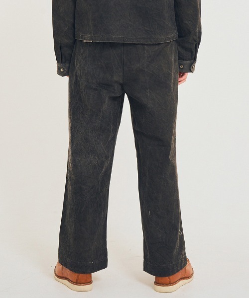 EFFECTEN（エフェクテン）の「mp14589-Studs work wide pants ワイドパンツ(efsal-02)（その他パンツ・メンズ・ブラック・M）」の7枚目の写真