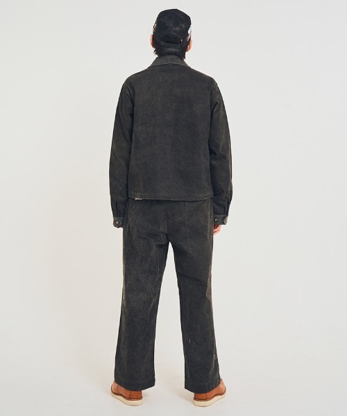EFFECTEN（エフェクテン）の「mp14589-Studs work wide pants ワイドパンツ(efsal-02)（その他パンツ・メンズ・ブラック・M）」の13枚目の写真