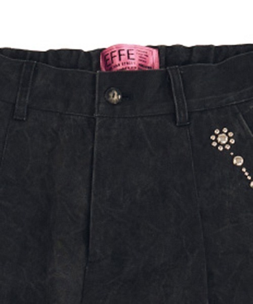 EFFECTEN（エフェクテン）の「mp14589-Studs work wide pants ワイドパンツ(efsal-02)（その他パンツ・メンズ・ブラック・M）」の20枚目の写真