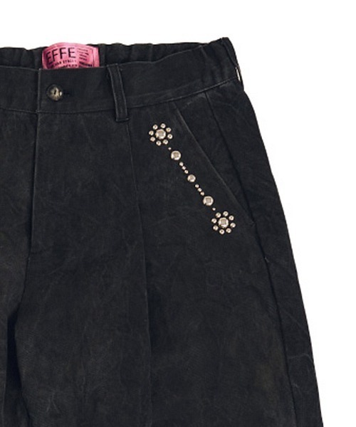 EFFECTEN（エフェクテン）の「mp14589-Studs work wide pants ワイドパンツ(efsal-02)（その他パンツ・メンズ・ブラック・M）」の21枚目の写真