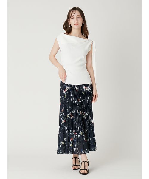 フラワープリントプリーツスカート（スカート）｜FRAY I.D（フレイ