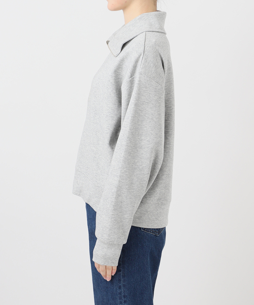 B.C STOCK（ベーセーストック）の「ウォッシャブル / ダンボールハーフZIPトップス（スウェット・レディース・ネイビー/チャコールグレー/ホワイト・FREE）」の20枚目の写真